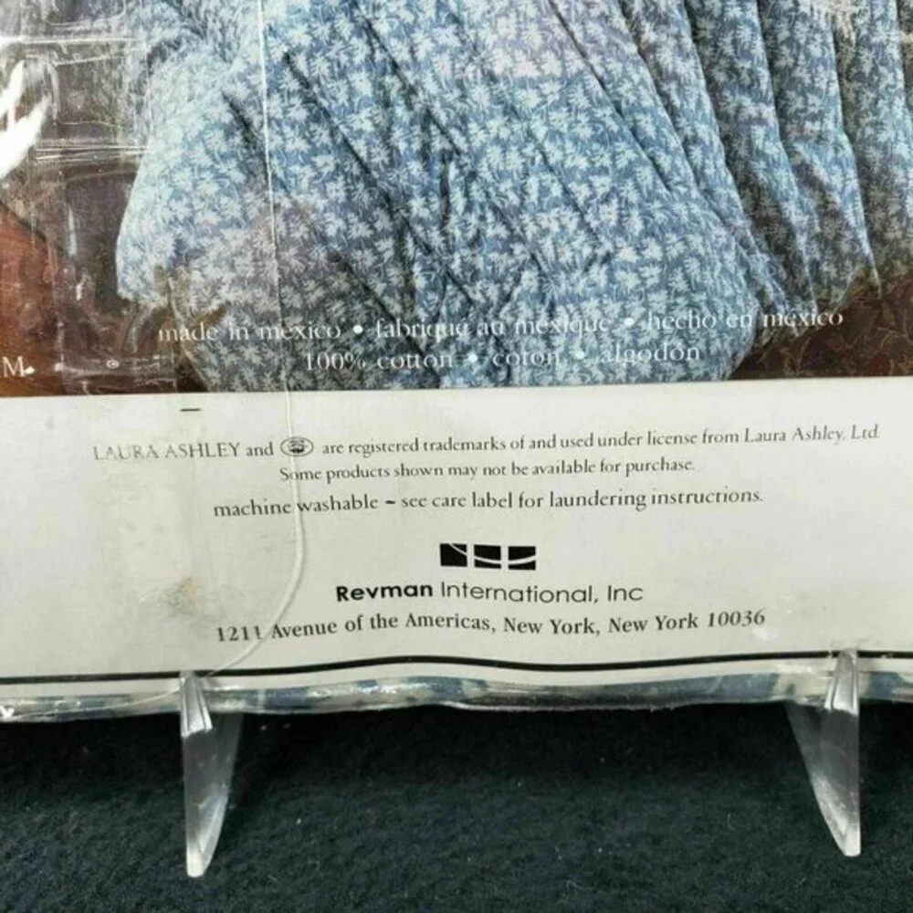 Laura Ashley Day Dreams Window Blouson Valance 16‎ x 87 Blue White Cottage New